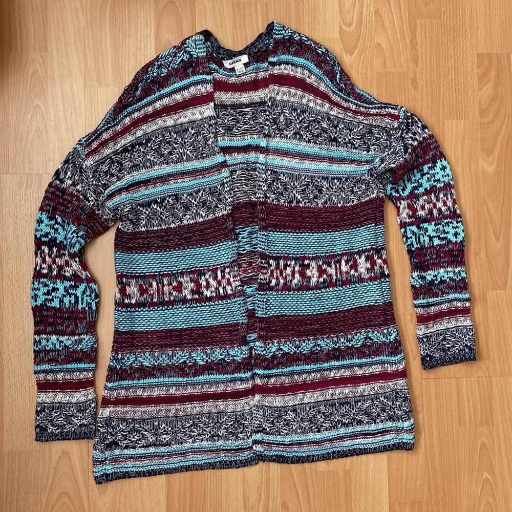 [XS] Garage Oversized Open Sweater Cardigan - Picture 4 of 8